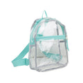 Unisex Clear Mini Backpack - Lightweight Transparent School & Sports Bag