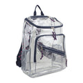 Unisex Clear Top Loader Backpack with Polka Dots - Stylish & Durable School Bag