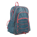 Large Mesh Backpack with Bungee Cord - Unisex Aqua Haze