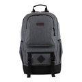 Unisex Laptop Backpack with Multiple Compartments and Water-Resistant Bottom - Dark Gray Heather