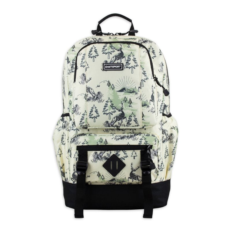 Unisex Laptop Backpack with Deer Print - School & Travel Carryall