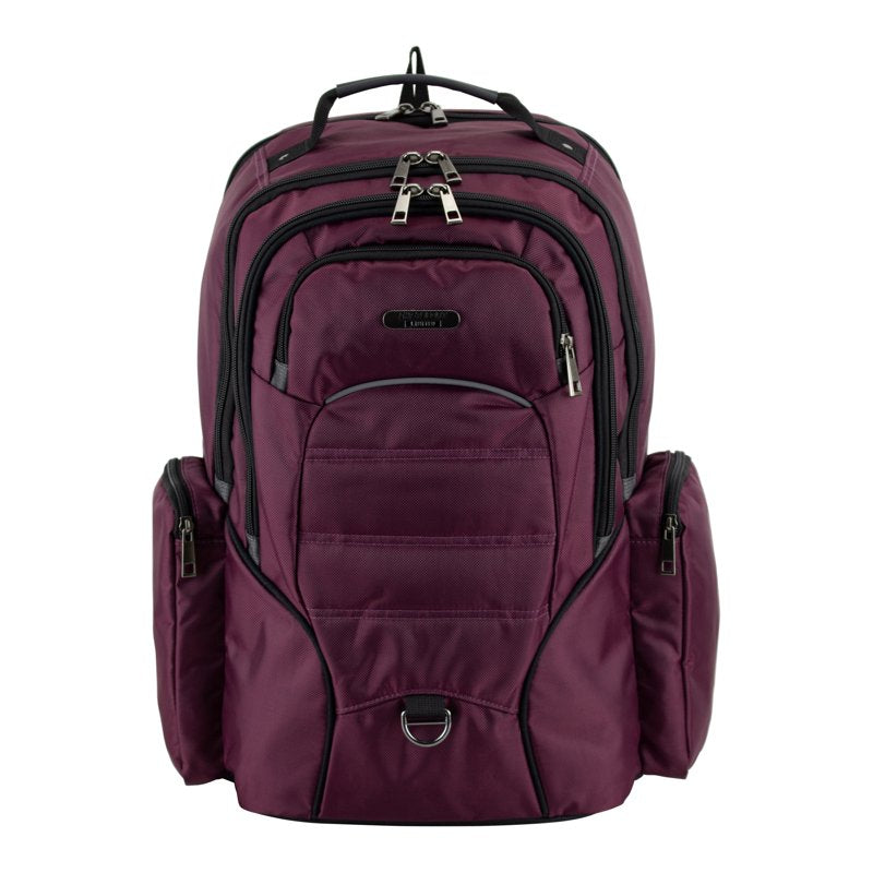 Unisex 19-Inch Tech Backpack with Laptop Sleeve and Water-Resistant Bottom