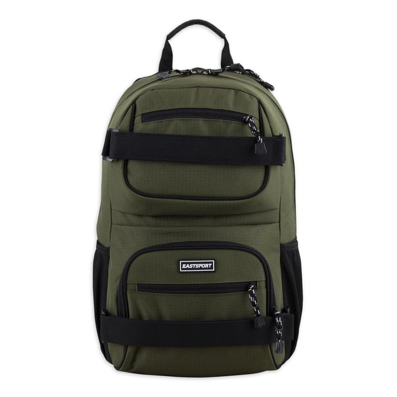 Unisex Skatepark Laptop Backpack - Durable Polyester, Multiple Compartments