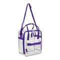Unisex Clear Handbag Tote Crossbody Bag for Stadiums and Travel