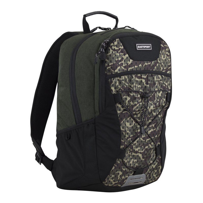 Unisex Camouflage Bungee Backpack - Durable Hiking & School Bag
