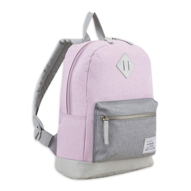 Mini Backpack for Women with Tech Sleeve & Padded Straps - Pink Grey