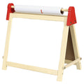 Kids Double-Sided Wooden Easel with Whiteboard & Chalkboard - 15.35 x 11.8 in