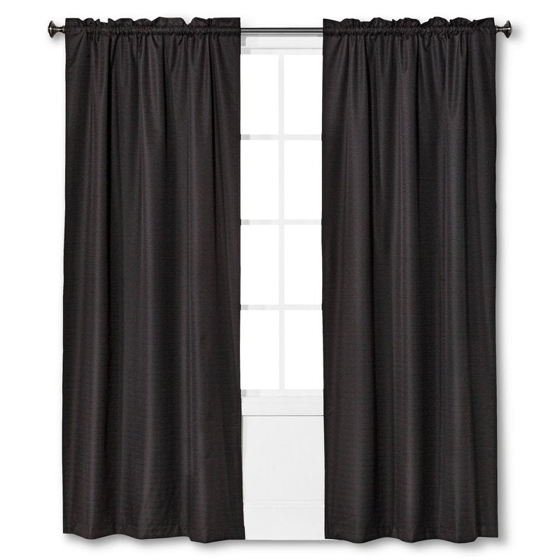 Blackout Curtain Panel - Insulated Window Drapes for Privacy & Light Blocking, 84 Inch Length