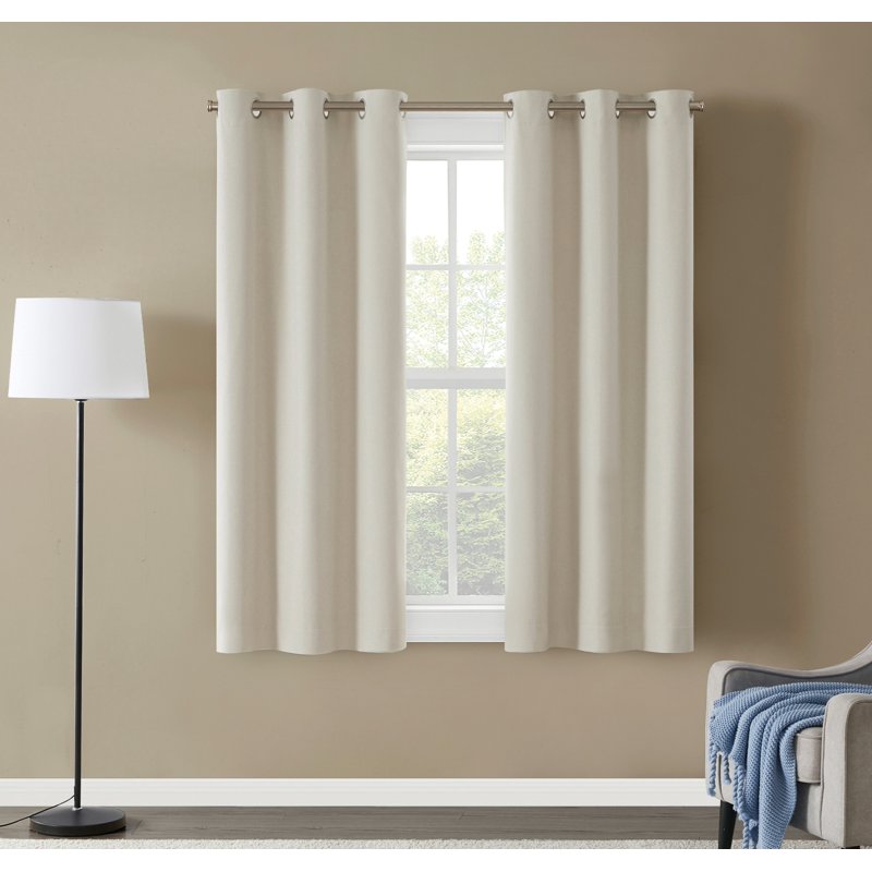Blackout Curtains Set of 2 - Room Darkening Window Drapes for Bedroom & Living Room