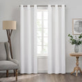 Blackout Curtain Panel - Grommet Top Room Darkening Window Treatment - Denim