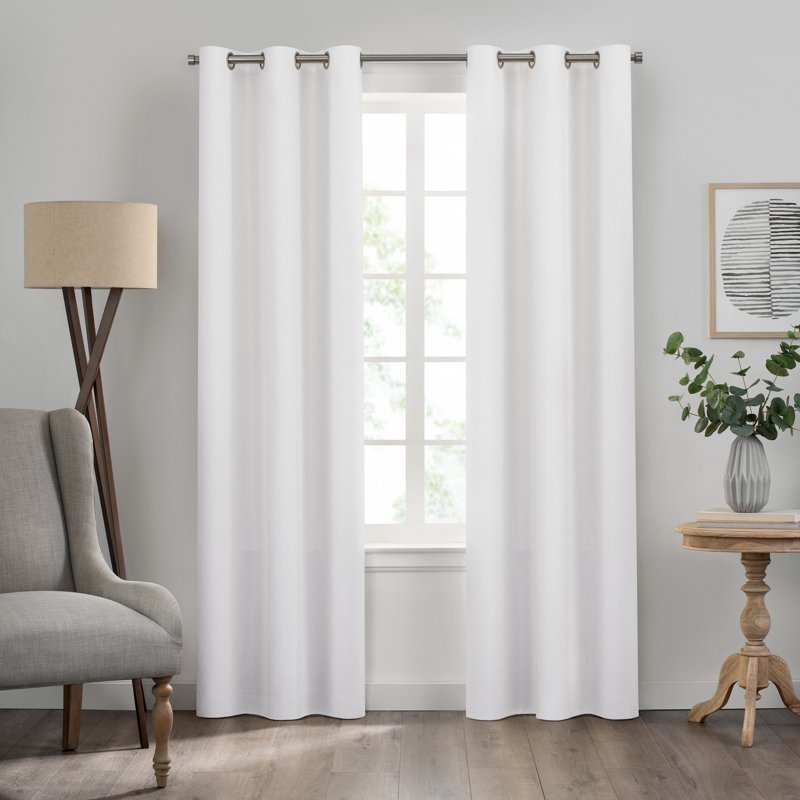 Blackout Curtain Panel - Grommet Top Room Darkening Window Treatment - Denim