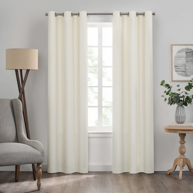 Blackout Window Curtain Panel - Grommet Top, Thermal Insulated, 84-Inch Length
