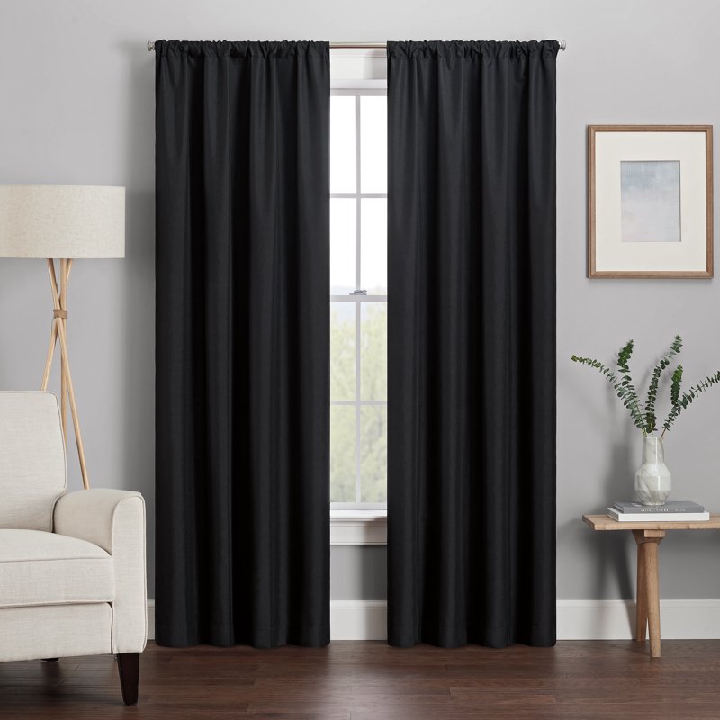 Blackout Curtain Panel - 42 x 95 Inch Room Darkening, Insulated, Noise-Reducing
