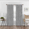 Blackout Window Panel with Botanical Print, 50 x 95 Inches