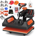 11-in-1 Heat Press Machine for T-Shirts Mugs Hats with Digital LCD