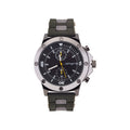 Men's Olive Silicone Strap Watch 52mm - Waterproof, Stylish Timepiece