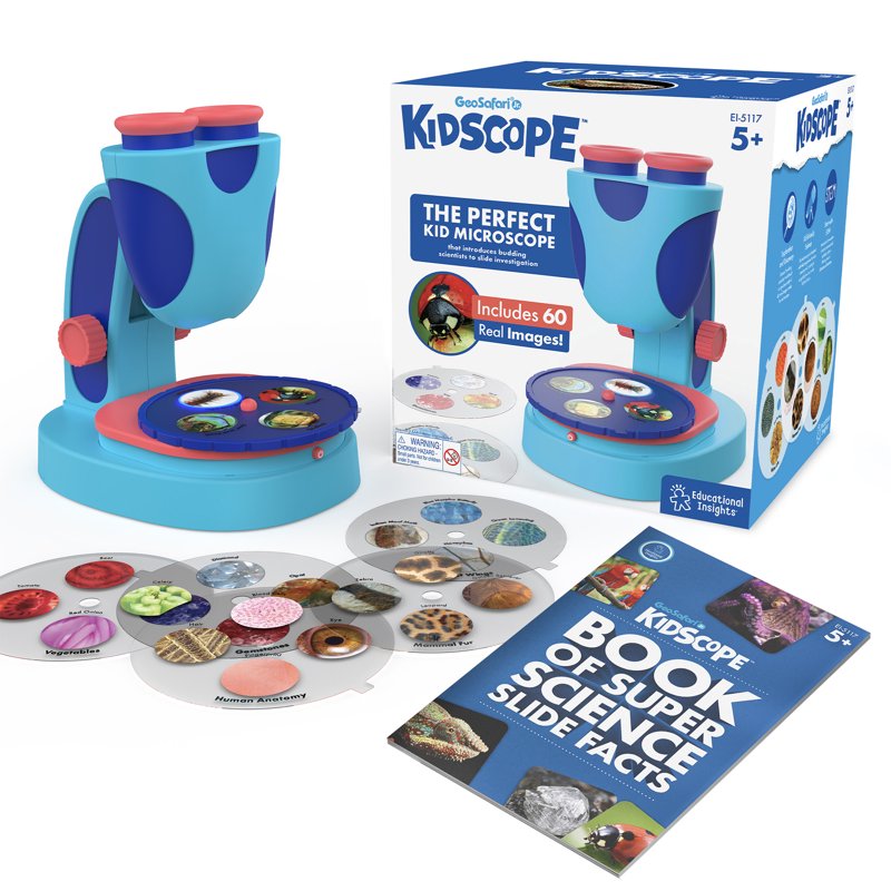 Kids Microscope STEM Toy for Ages 5+ - Educational Science Exploration Kit