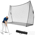 Golf Practice Net with Target – 10x7 ft (Black) Indoor/Outdoor Driving Range