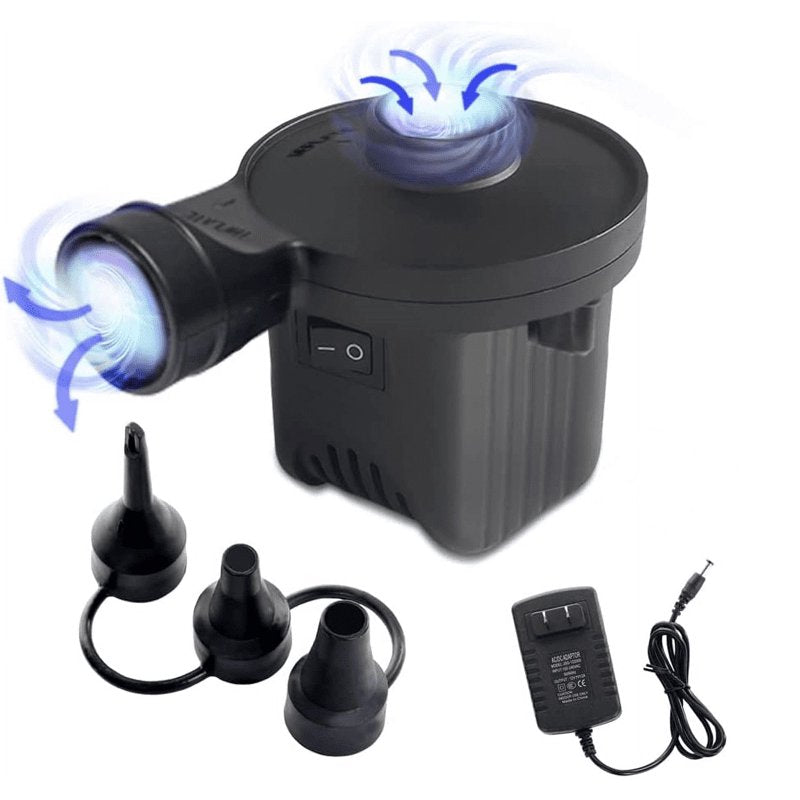 Portable Electric Air Pump for Inflatable Cushions & Air Mattresses - 110V
