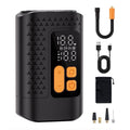 Electric Bike Pump 160PSI Portable Bicycle Pump with Gauge & Adapters