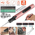 Wireless Electric Engraving Pen Kit with 30 Bits - Portable Jewelry, Wood, Metal & Glass Etching Tool