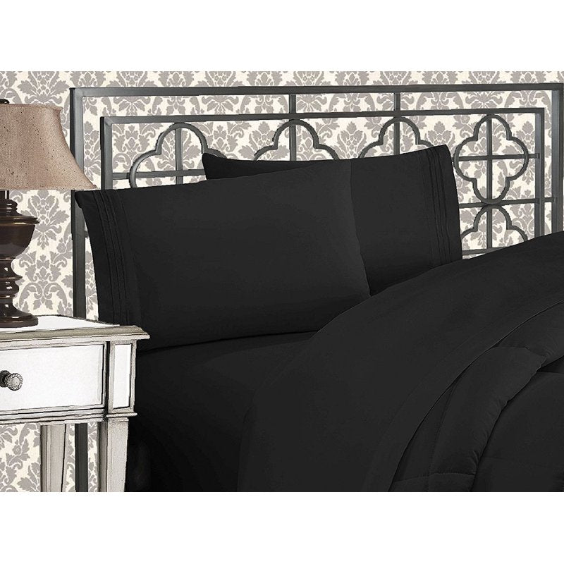 Microfiber Sheet Set - 4 Piece Bed Linen for Queen Size Bedding