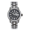 Men's Gunmetal Analog Wristwatch 52mm with Day/Date and Adjustable Bracelet