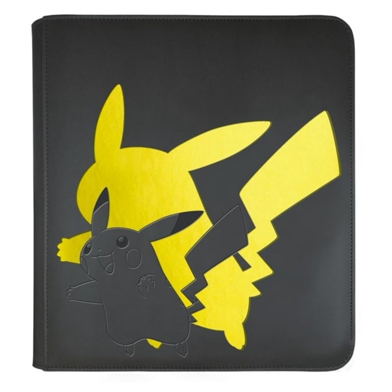 Elite Series Pikachu 12-Pocket Zippered Trading Card Binder - Organizer for TCG