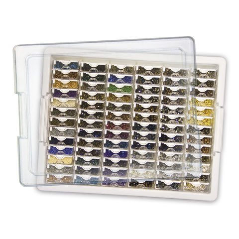 Bead Storage Organizer Tray - 82 Piece Craft Supply Storage Solution