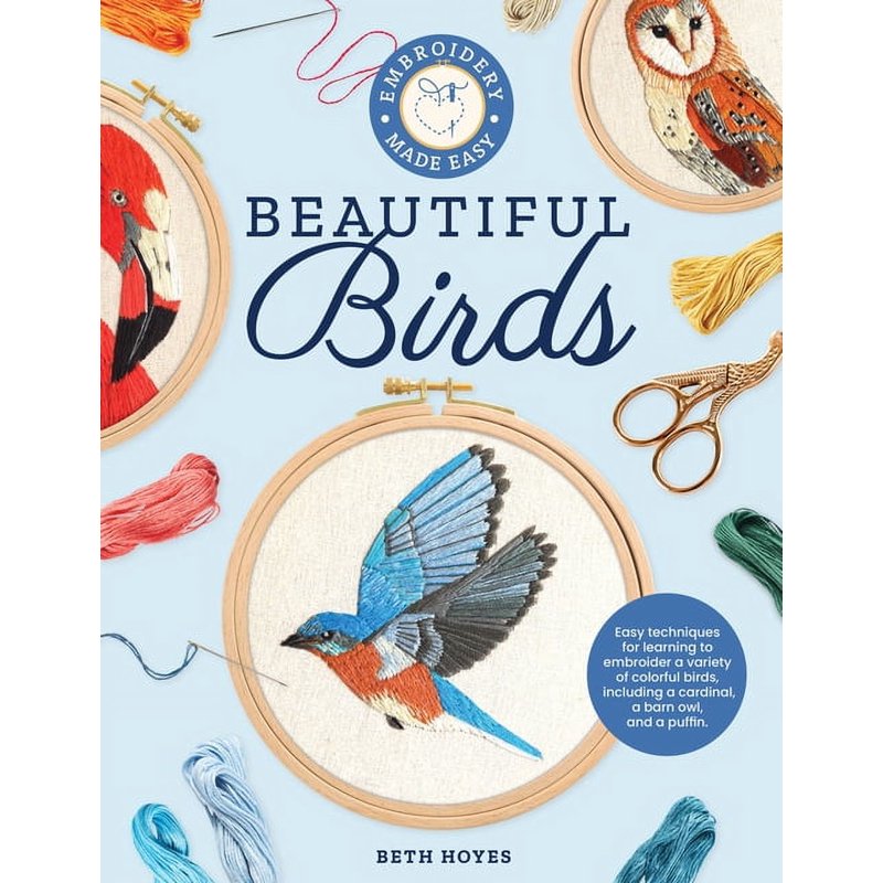 Bird Embroidery Patterns for Thread Painting - Colorful Bird Designs, Paperback