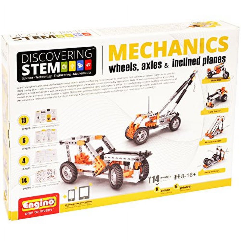 STEM Mechanics Wheels, Axles & Inclines Educational Kit for Ages 8+