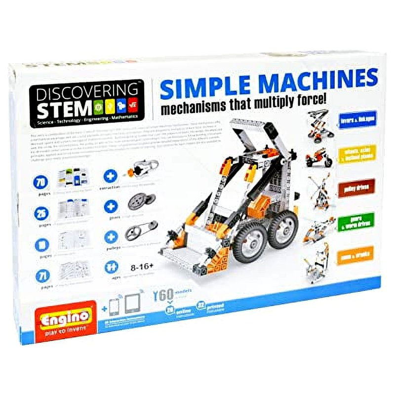 STEM Simple Machines Educational Toy Set with 60 Models for Kids Ages 8+