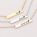 Engravable Dinosaur Family Necklace - Mom & Baby Family Jewelry - Personalized Gift for Her