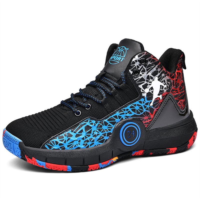 Kids Basketball Shoes High Top Sneakers Non-Slip Breathable Comfortable for Boys Girls
