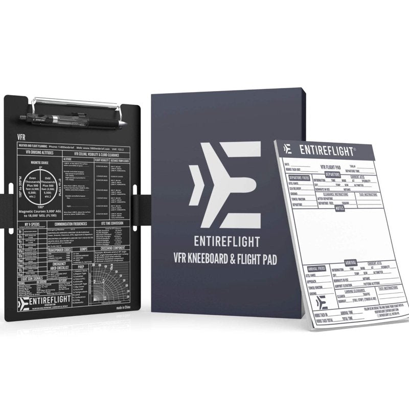 Pilot Kneeboard with Flight Pad for Navigation and Flight Data Recording
