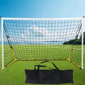 Portable 8x5 ft Soccer Goal with Carry Bag, Ground Stakes & Steel Frame – Foldable Backyard Soccer Goal