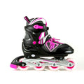 Adjustable Inline Skates for Kids with LED Light Up Wheels - Size Large
