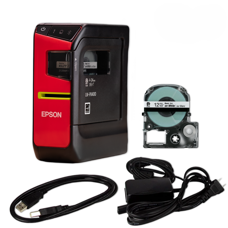 Industrial Label Maker Kit with Wireless Bluetooth and Heat-Shrink Tape – Durable Professional Labeling