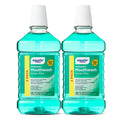 Antiseptic Mouthwash Green Mint Large Twin Pack - ADA Accepted, Fresh Breath, Plaque & Gingivitis Relief