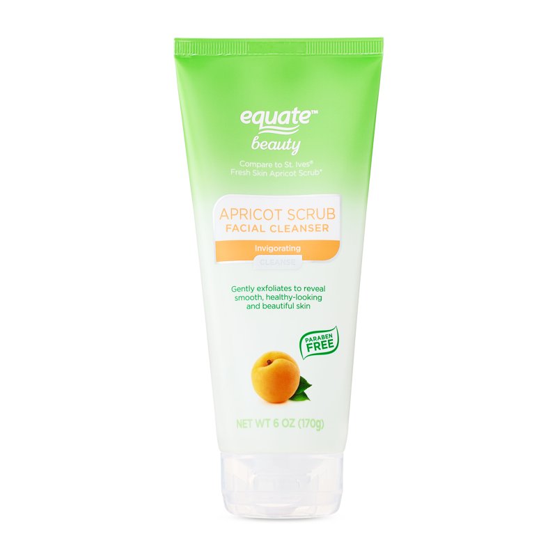 Apricot Facial Scrub Cleanser for Normal to Oily Skin - 6 oz