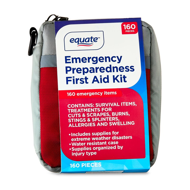 Emergency First Aid Kit with 160 Pieces - Compact Survival and Safety Supplies