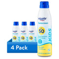 (4 Pack) Equate Kids Sunscreen Spray SPF 50, 5.5 oz