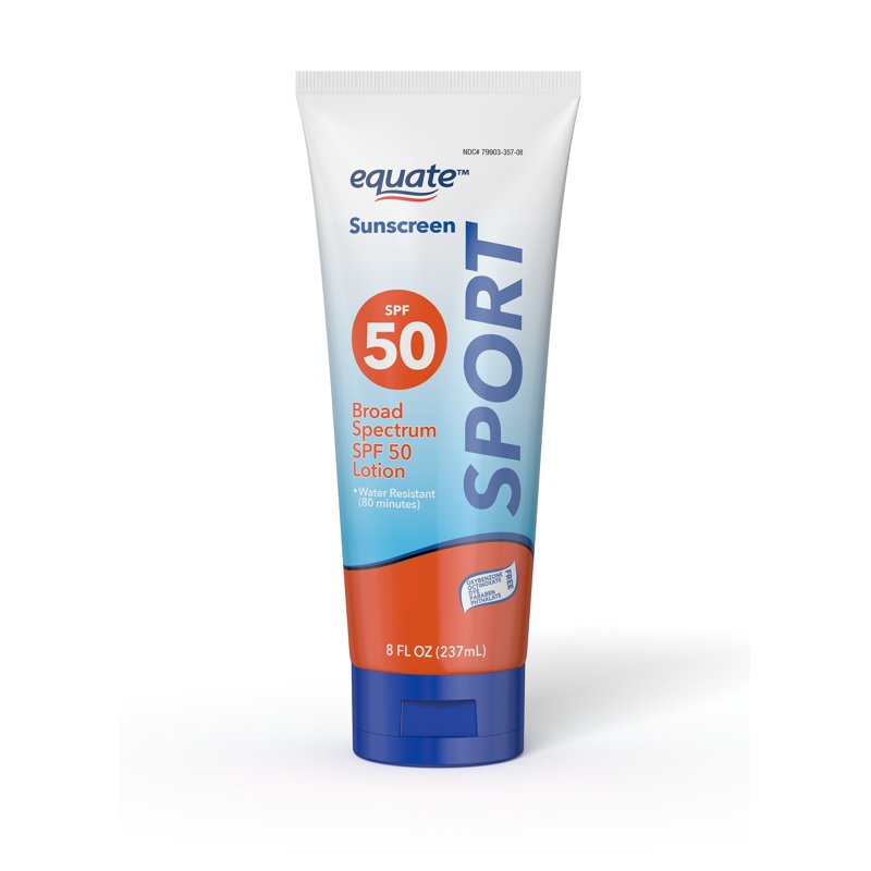 Broad Spectrum SPF 50 Sunscreen Lotion for Active Outdoors - Water Resistant 8 fl oz