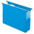 Reinforced Hanging File Folders - 3-inch Capacity, Letter Size, Blue (25 Pack)