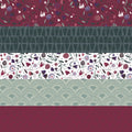 Wild Hearts Cotton Fabric Bundle - 5 Fat Quarters for Quilting & Sewing