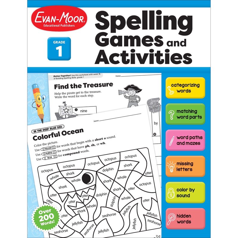 Educational Spelling Games and Activities for Grade 1 Classroom Resources