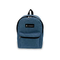 15-Inch Denim Backpack with Multiple Colors for School & Travel