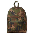 Unisex Woodland Camo Backpack for School Travel Work & Sports