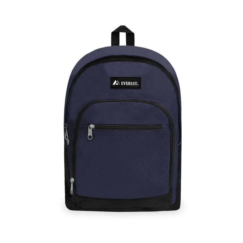 Casual Unisex Backpack for School Work Travel with Side Mesh Pockets