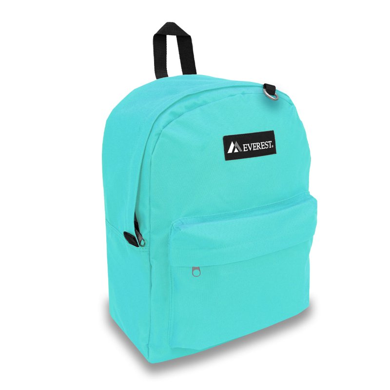 16.5-Inch Classic Backpack for School Work Travel Aqua Unisex